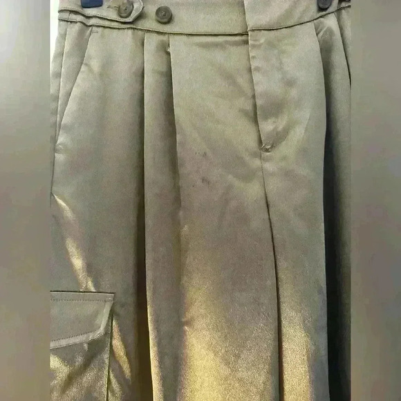 Women's High-Rise Satin Cargo Pants - A New Day Copper, Size 2 - Picture 5 of 5